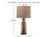 Laurentia Champagne Table Lamp