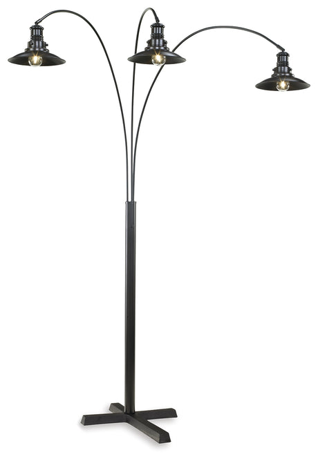 Sheriel Black Floor Lamp