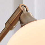 Taliya Champagne/White Arc Lamp