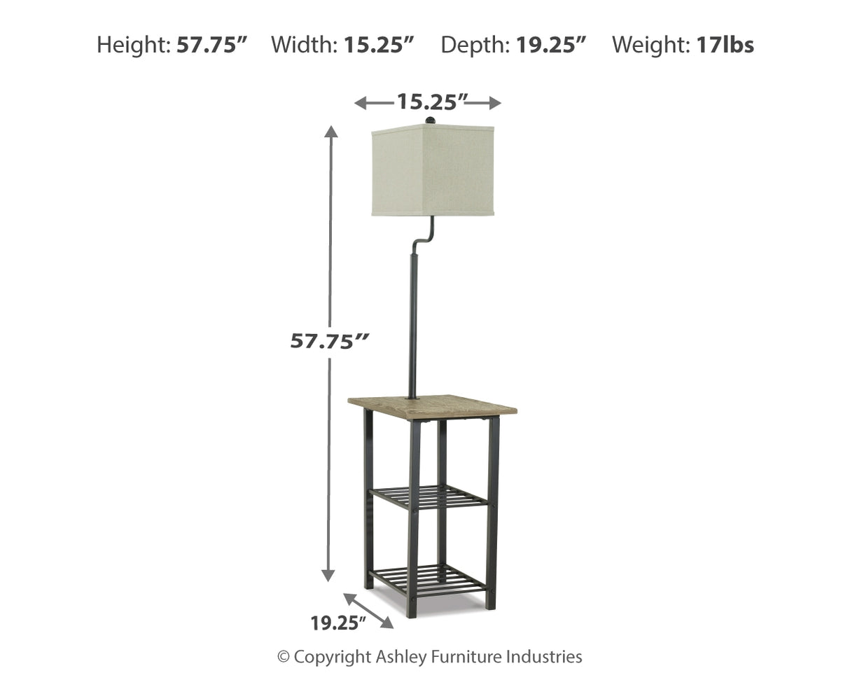 Shianne Black Floor Lamp