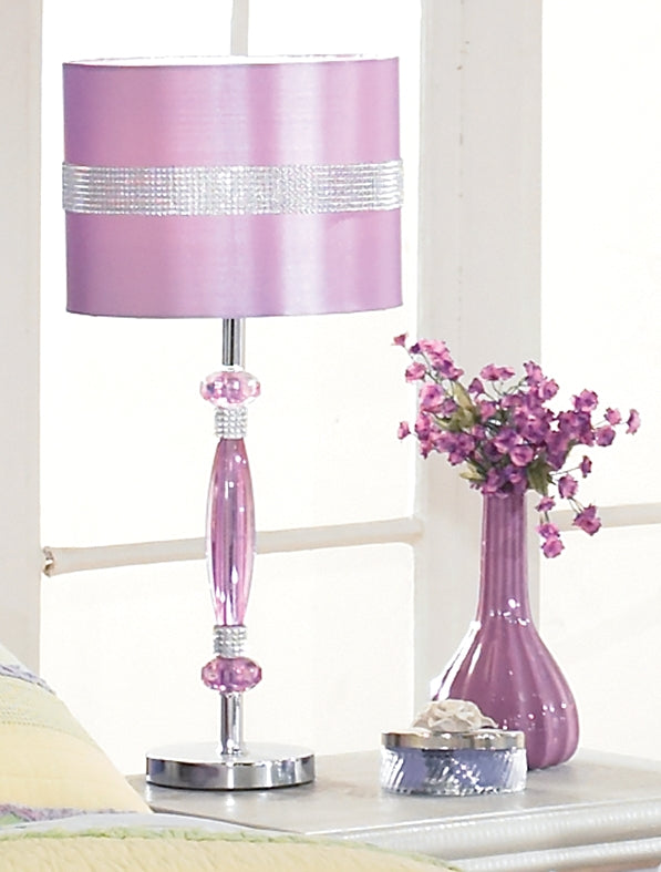 Nyssa Purple Table Lamp