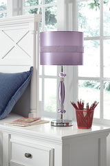 Nyssa Purple Table Lamp