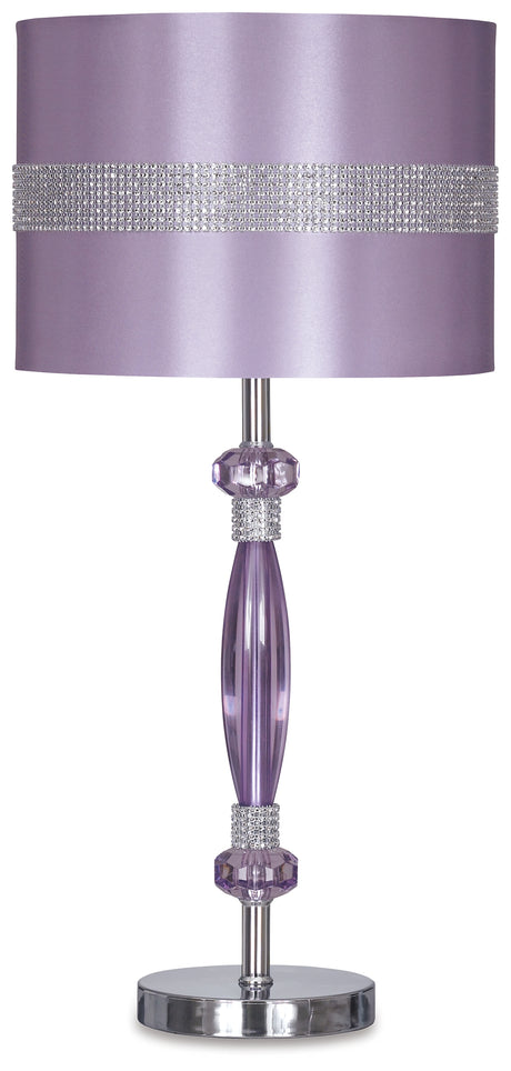 Nyssa Purple Table Lamp