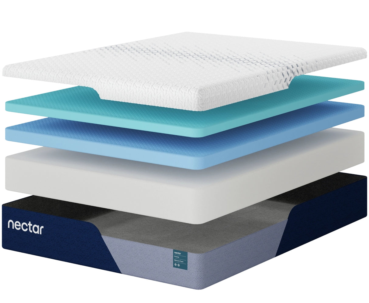 Nectar Premier Memory Foam 5.1 White King Mattress