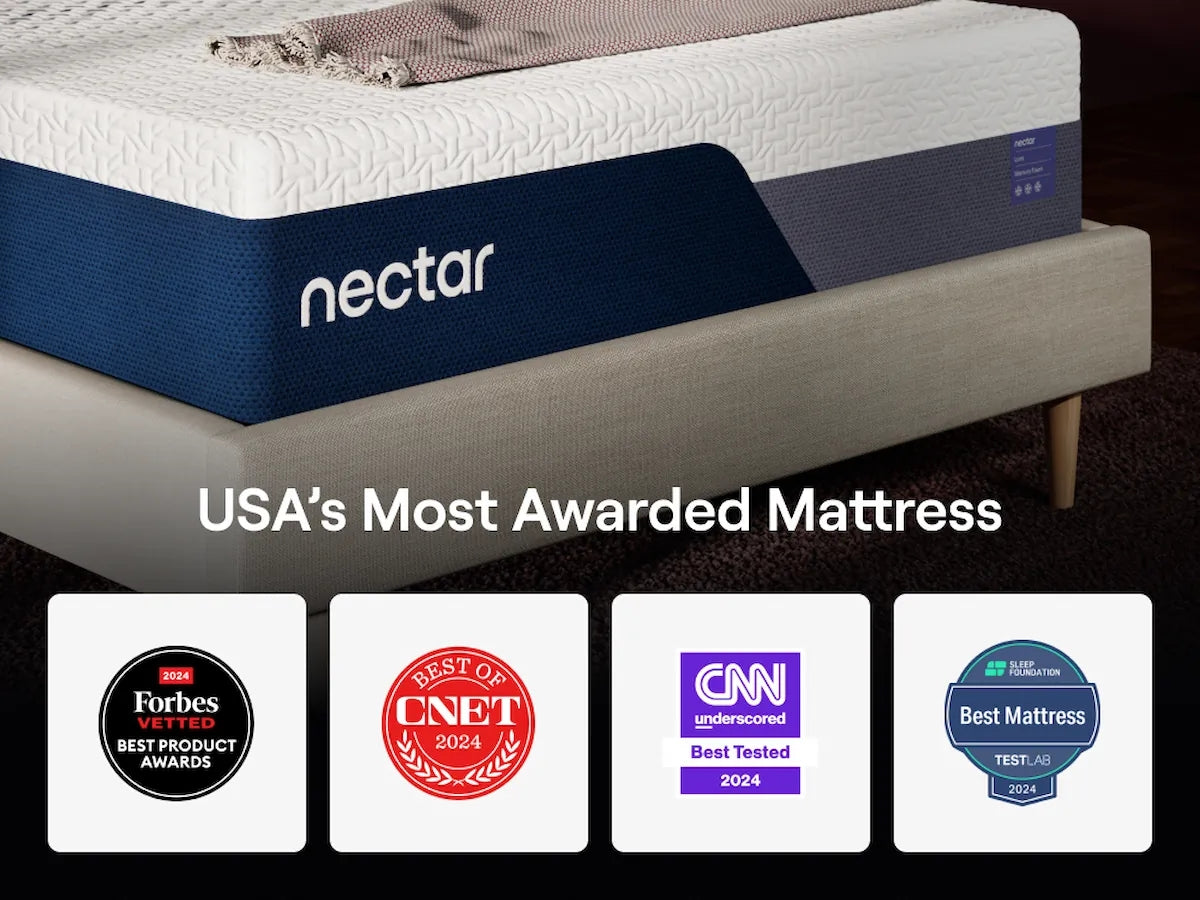 Nectar Luxe Memory Foam 5.1 White Twin Mattress