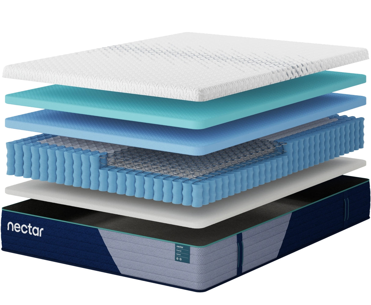 Nectar Premier Hybrid 5.1 White King Mattress