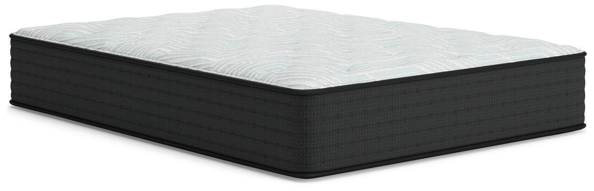 Palisades Gray/Blue Plush Twin Mattress