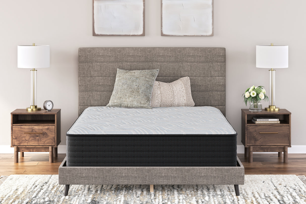 Palisades Gray/Blue Plush Queen Mattress