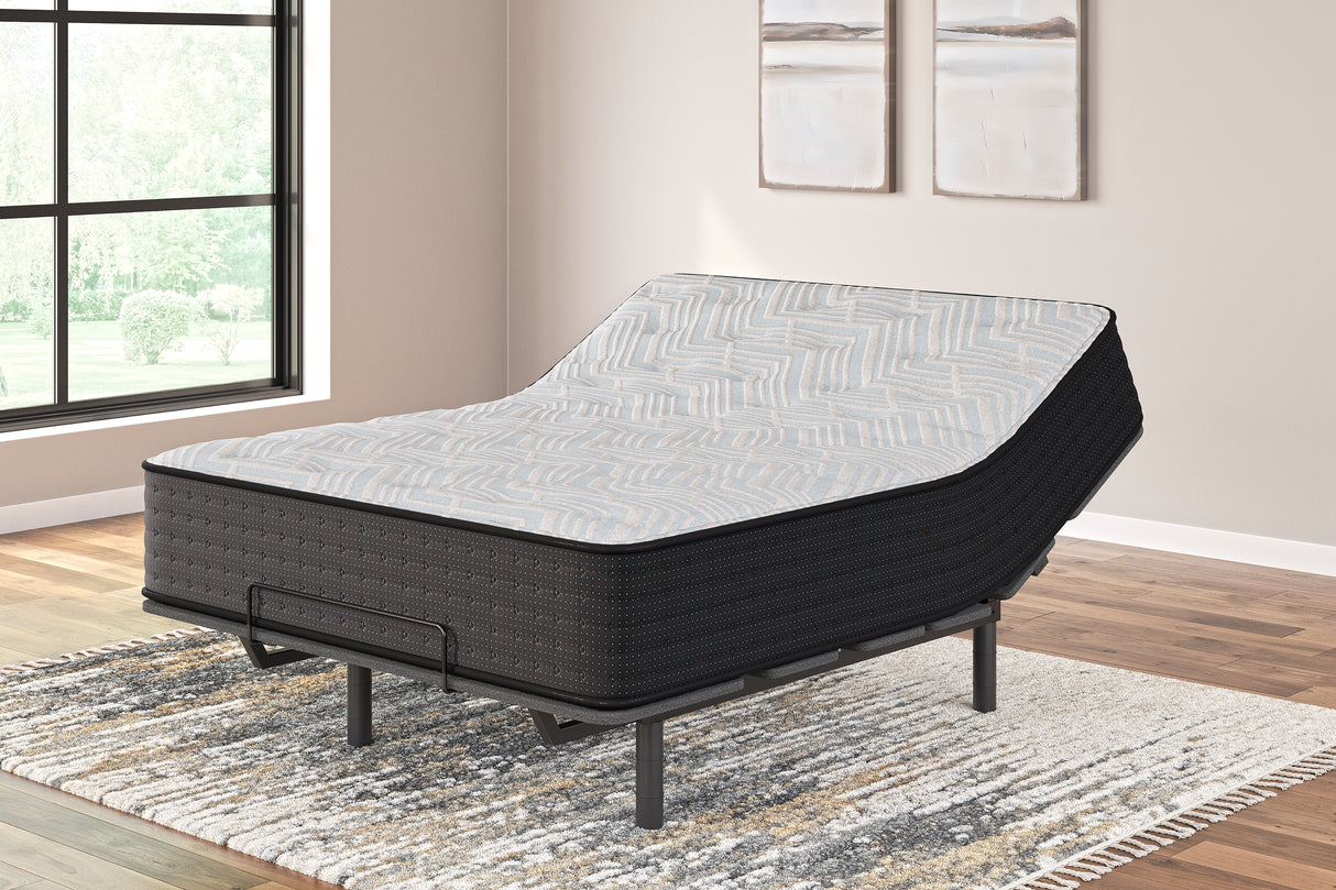 Palisades Gray/Blue Plush Twin Mattress