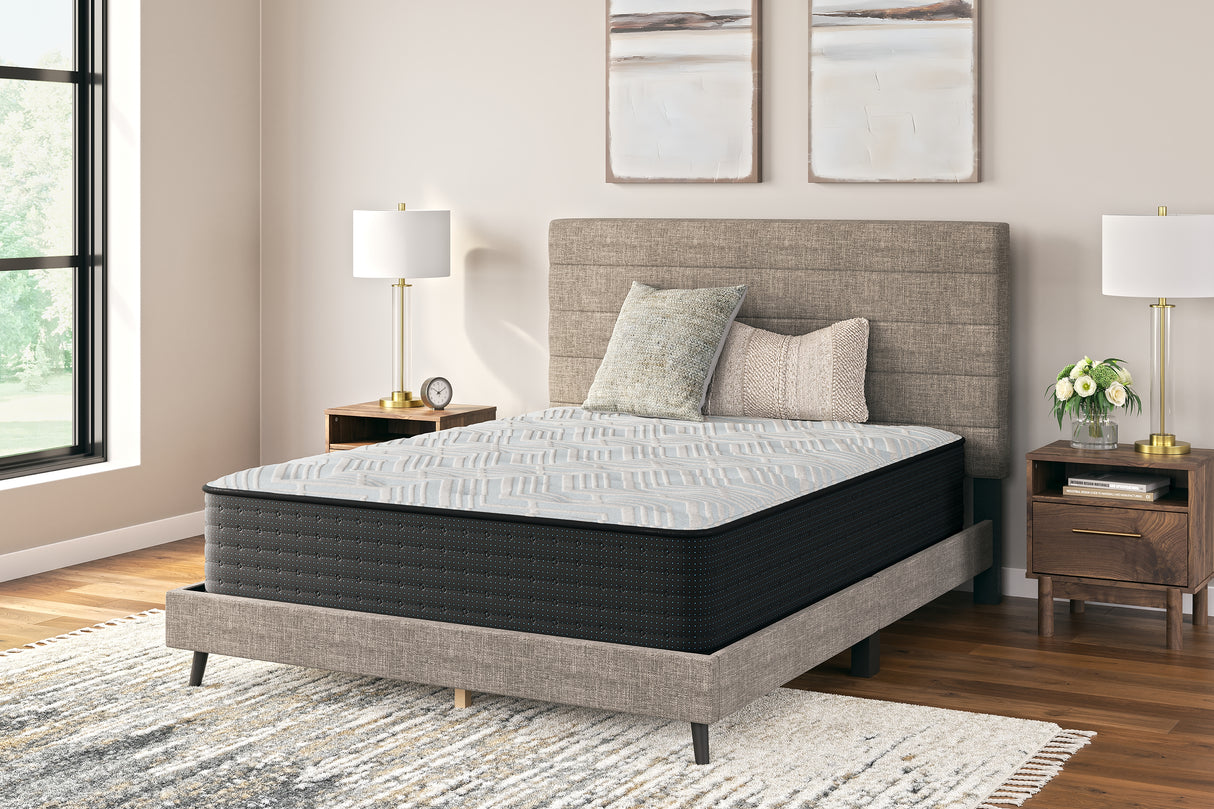 Palisades Gray/Blue Plush Queen Mattress