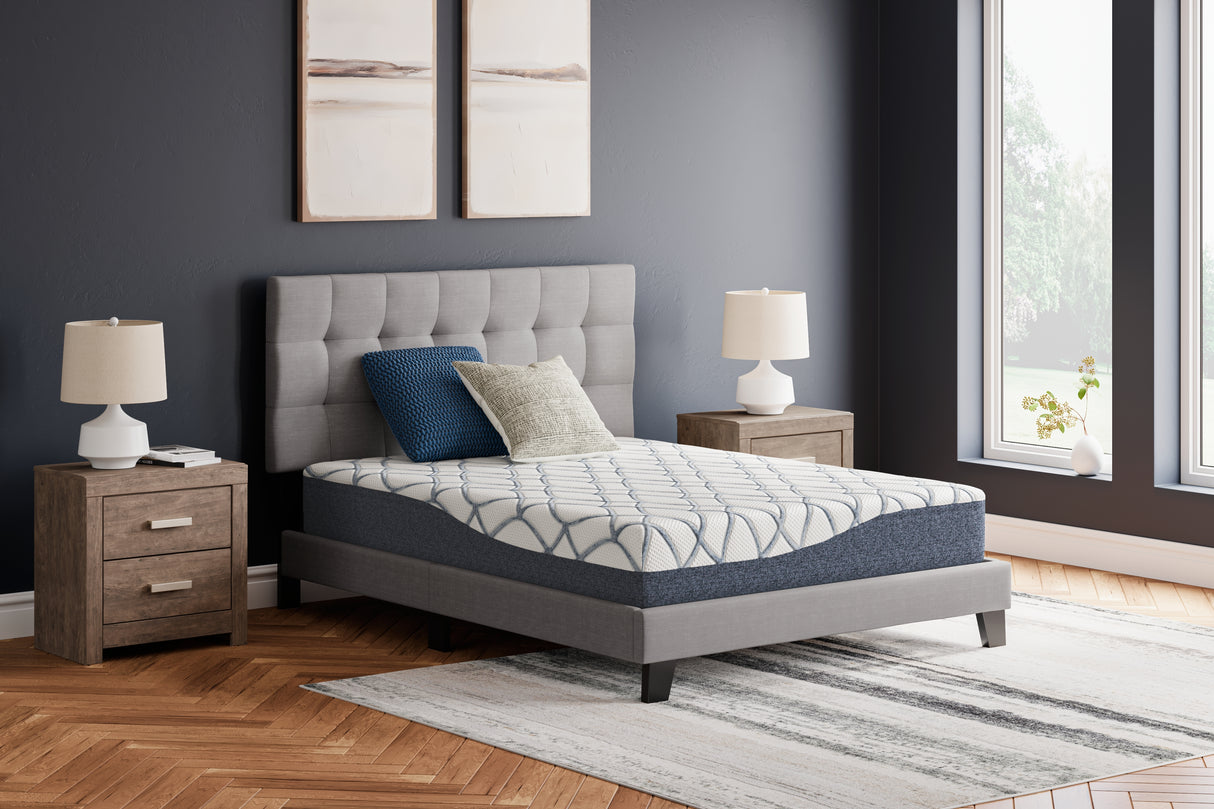 10 White/Blue Inch Chime Elite 2.0 King Mattress