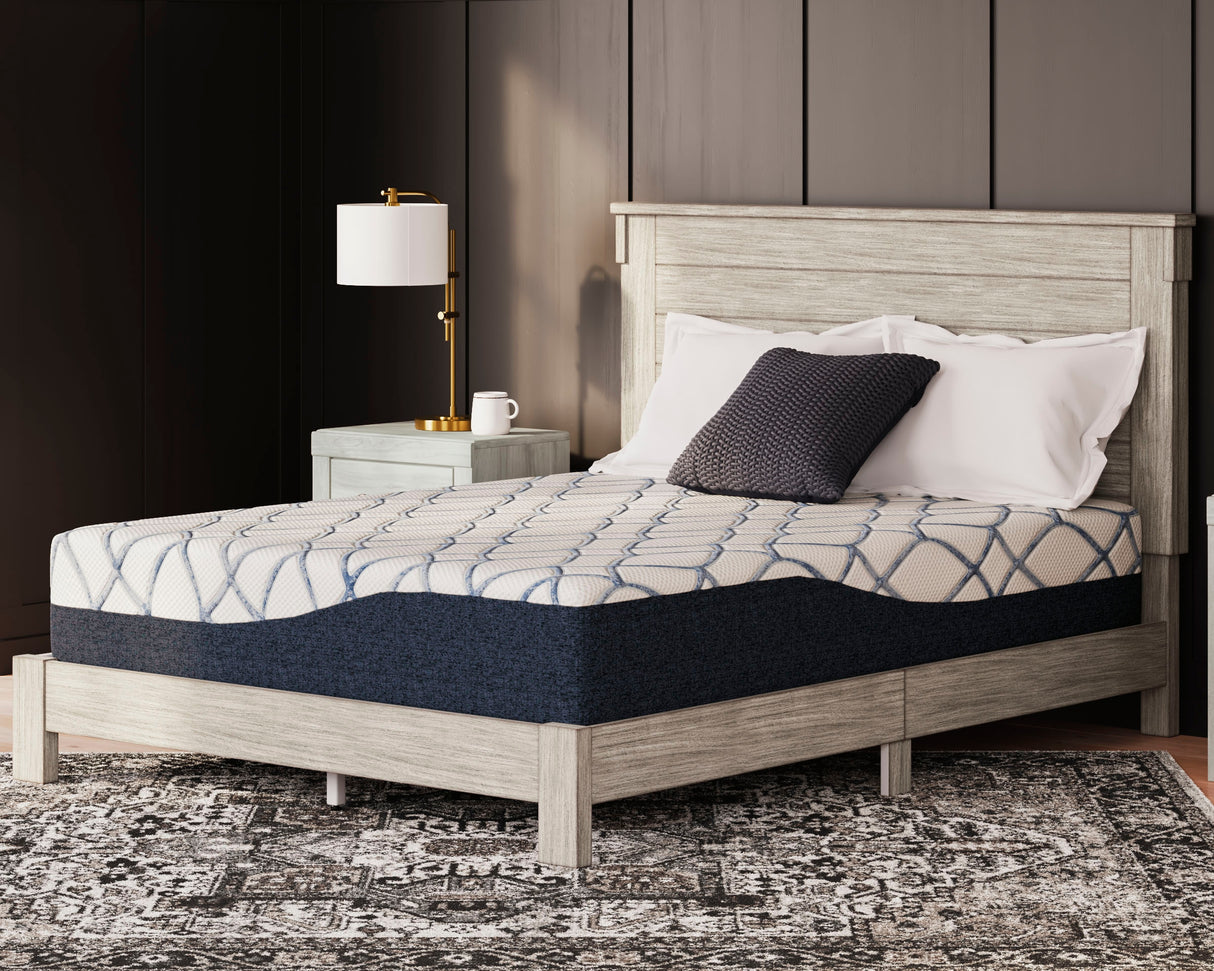 12 White/Blue Inch Chime Elite 2.0 Full Mattress