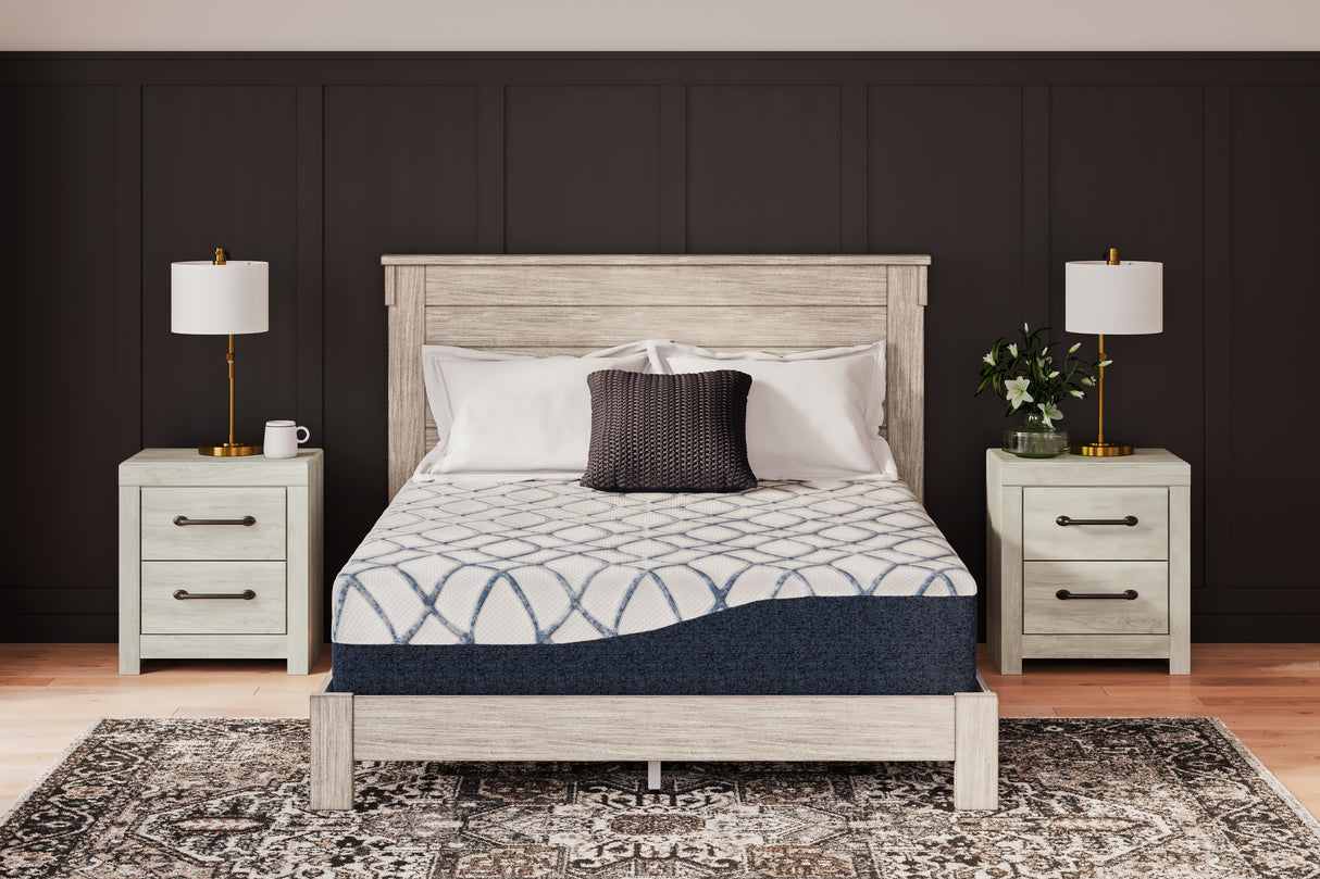 12 White/Blue Inch Chime Elite 2.0 Full Mattress