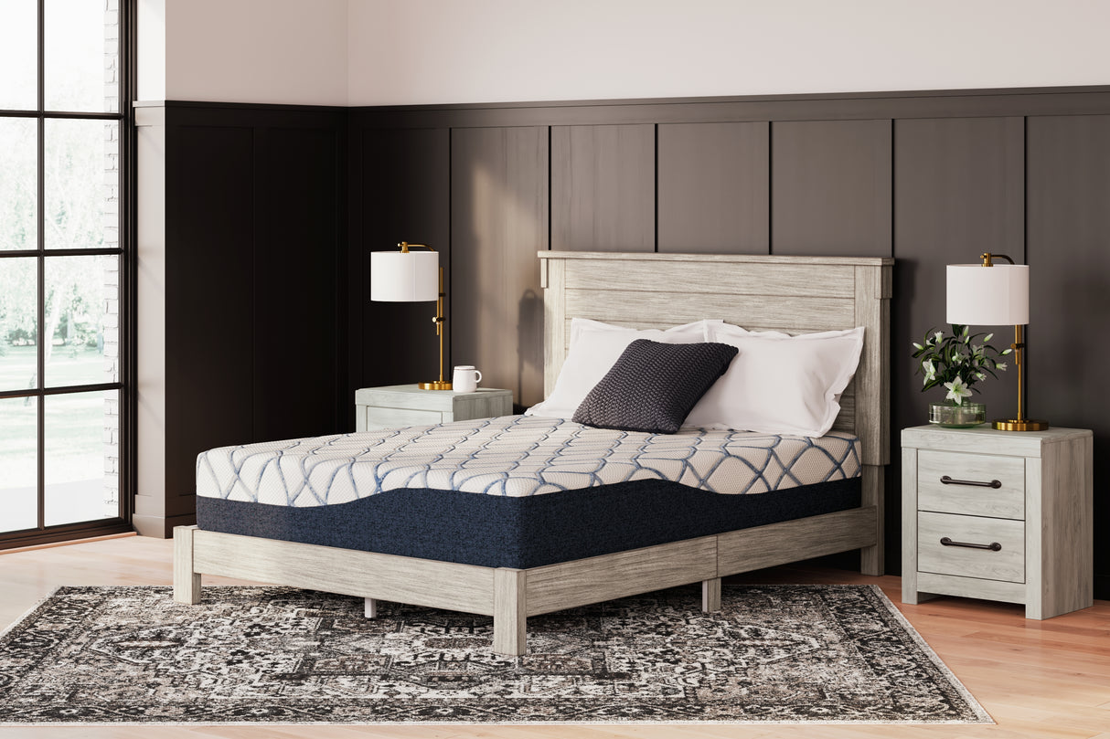 12 White/Blue Inch Chime Elite 2.0 Full Mattress