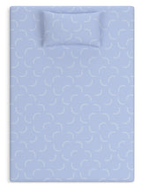 Ikidz Blue Ocean Twin Mattress And Pillow