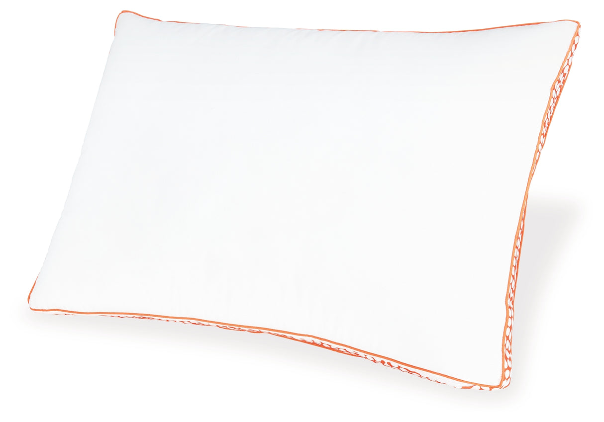 Zephyr White/Orange 2.0 3-In-1 Pillow (6/Case)