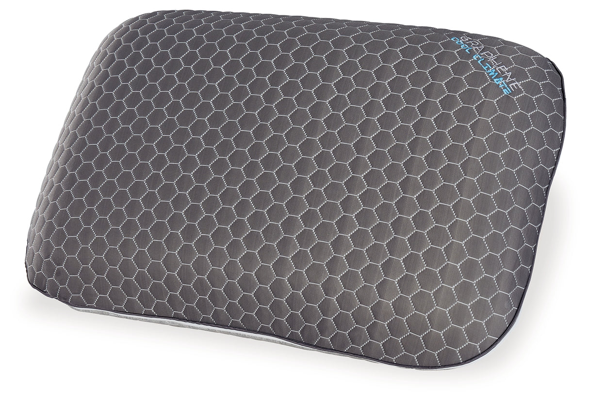 Zephyr Dark Gray 2.0 Graphene Contour Pillow