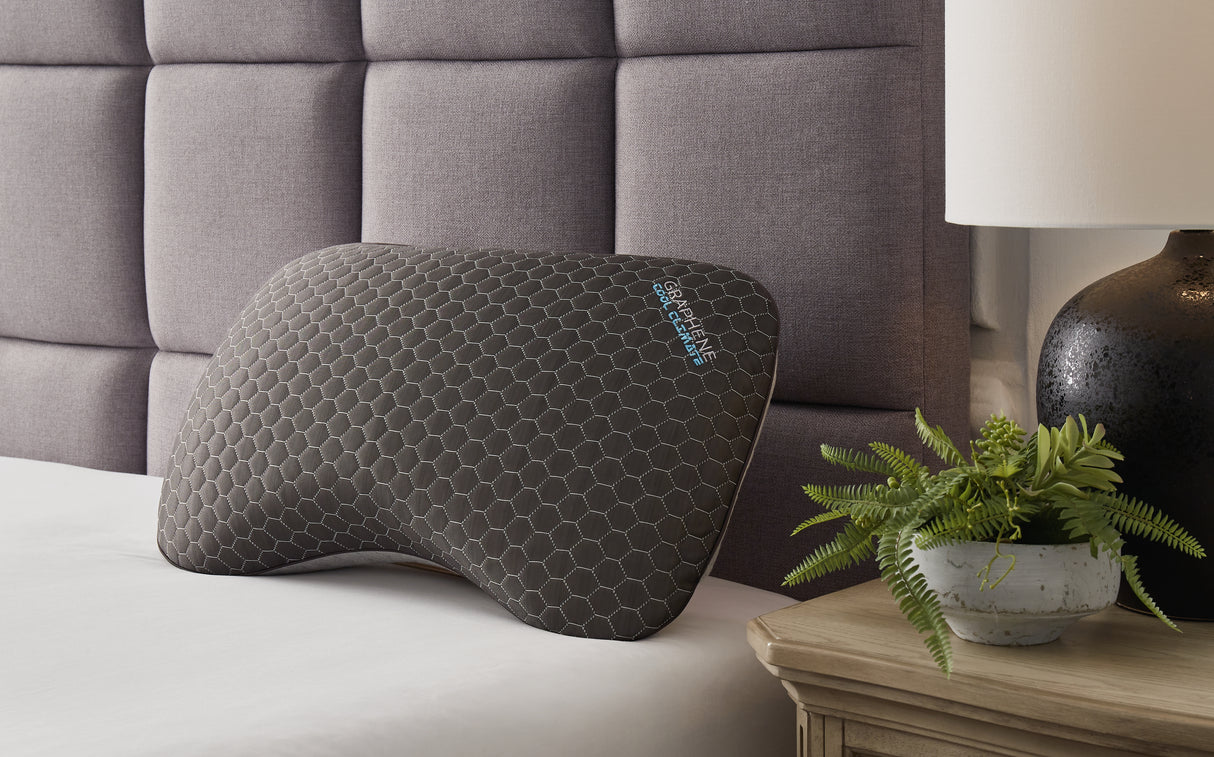 Zephyr Dark Gray 2.0 Graphene Curve Pillow