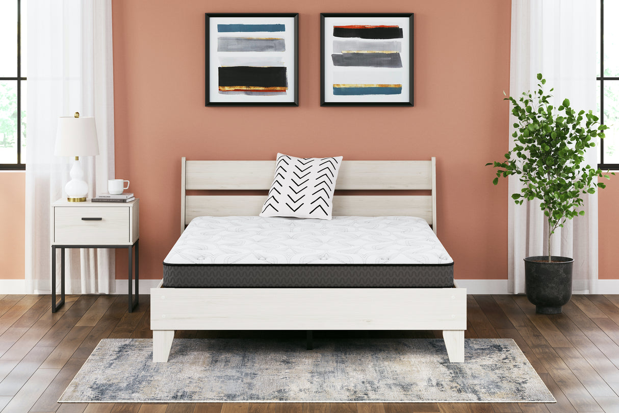 8 White Inch Bonnell Hybrid Queen Mattress