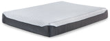 10 White/Blue Inch Chime Elite California King Memory Foam Mattress In A Box