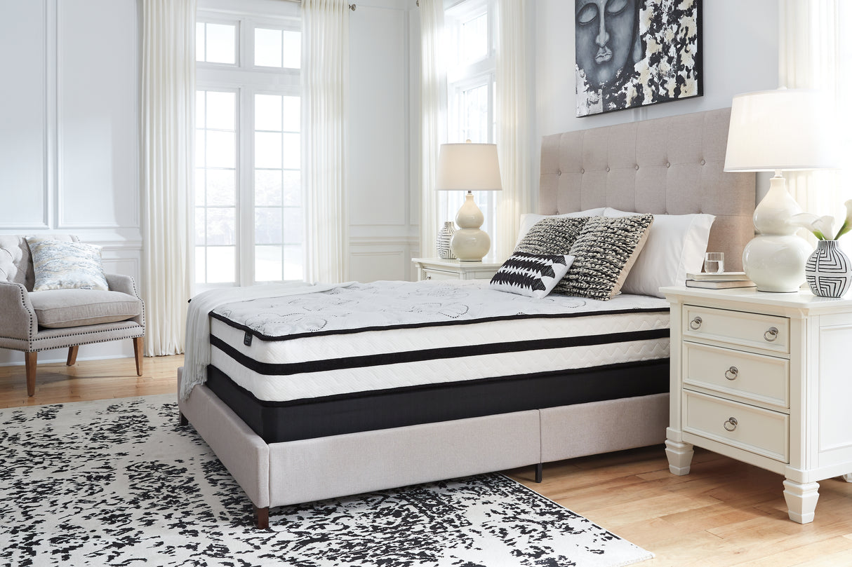 Chime White 10 Inch Hybrid King Mattress In A Box