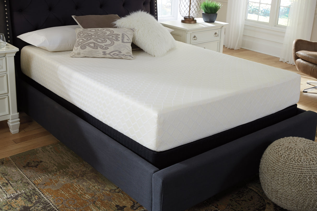 10 White Inch Chime Memory Foam Full Mattress In A Box