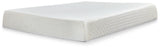 10 White Inch Chime Memory Foam California King Mattress In A Box