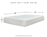 10 Inch Chime Memory Foam King Mattress and Foundation