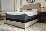 14 White/Blue Inch Chime Elite Queen Memory Foam Mattress In A Box