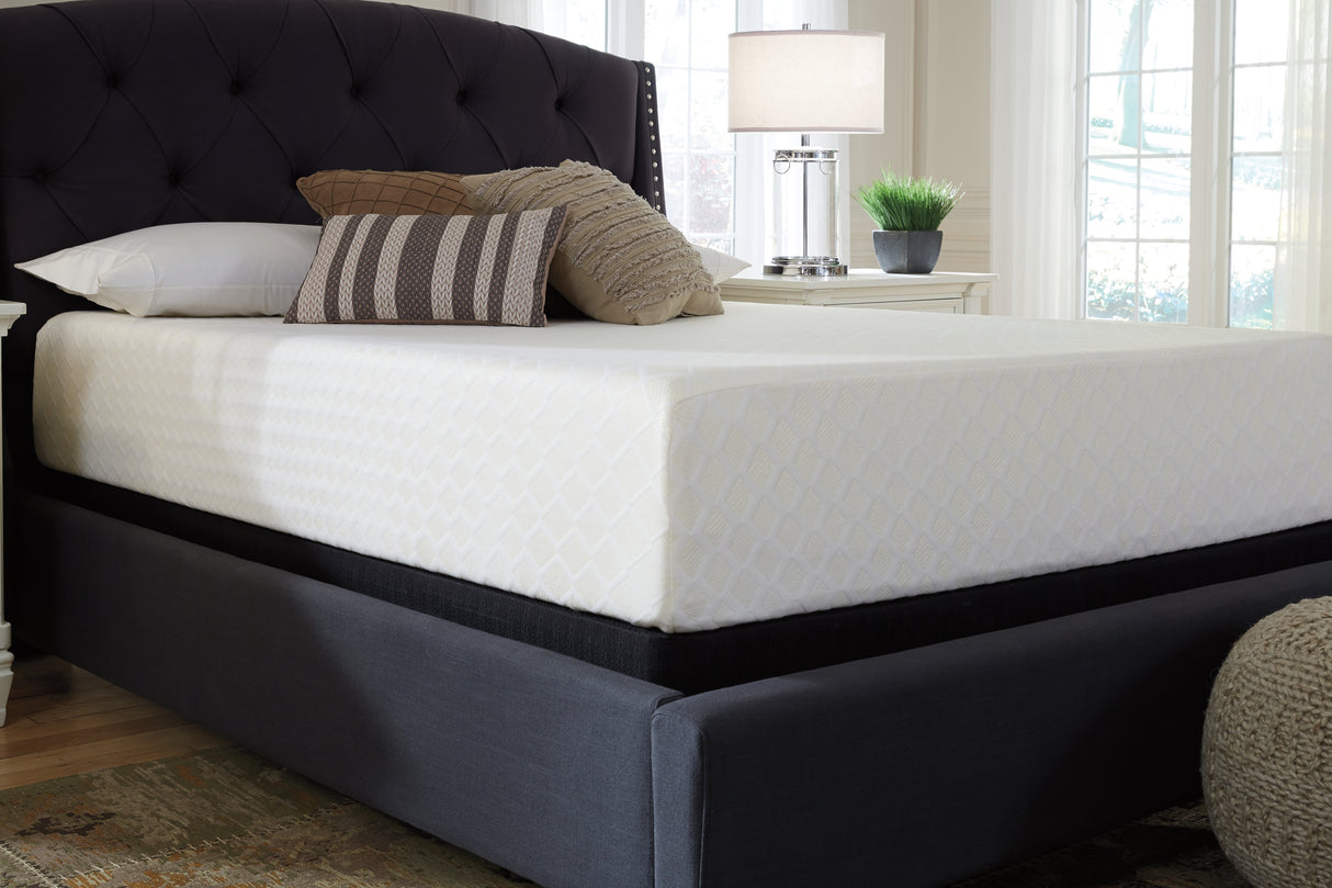 Chime White 12 Inch Memory Foam Twin Mattress In A Box