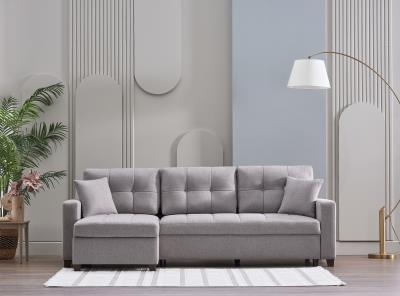 Mocca Sectional (Dupont Gray) 3 Pieces