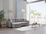 Mocca Sectional (Dupont Gray) 3 Pieces