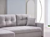 Mocca Sectional (Dupont Gray) 3 Pieces