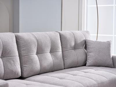 Mocca Sectional (Dupont Gray) 3 Pieces