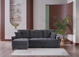 Mocca Sectional (Selma Gray)  3 Pieces