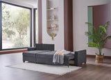 Mocca Sectional (Selma Gray)  3 Pieces