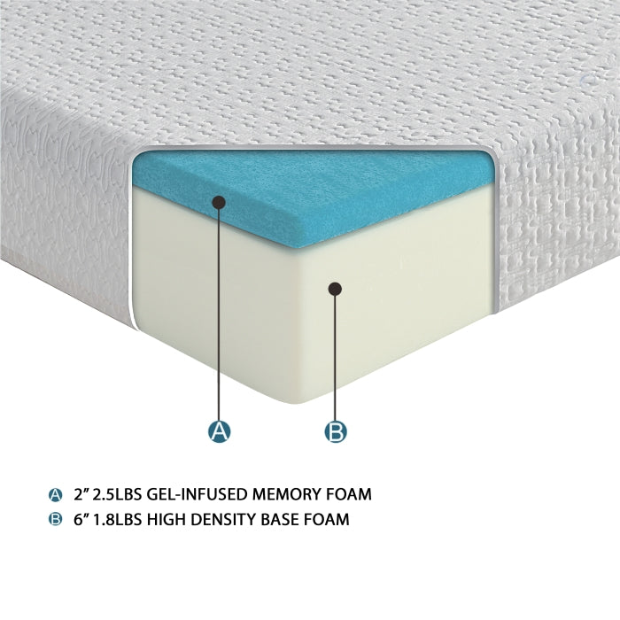 Altair 8" Queen Gel-Infused Memory Foam Mattress