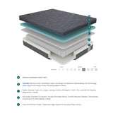 Mira 11" California King Gel-Infused Memory Foam Hybrid Mattress