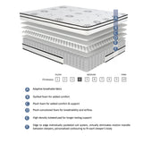 Vela 12" Eastern King Hybrid Mattress