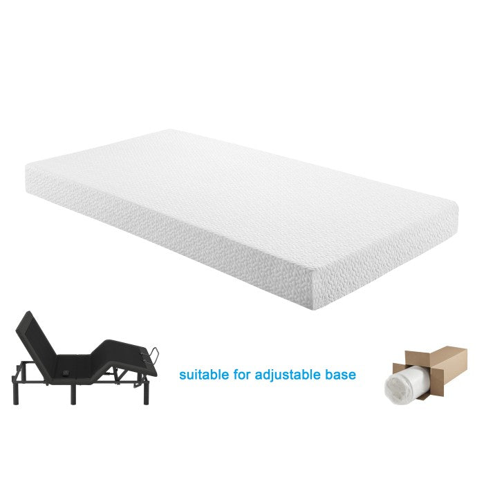 Altair 10" California King Twin Gel-Infused Memory Foam Mattress