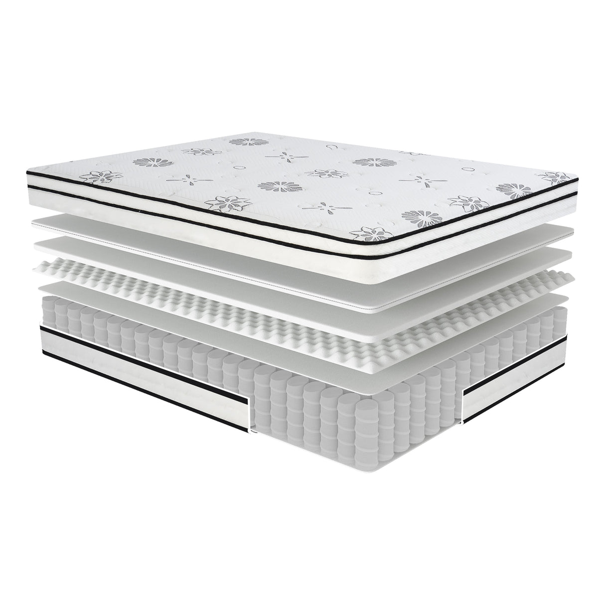 Vela 12" Eastern King Hybrid Mattress