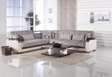 Natural Sectional (Valencia Grey) 4 Pieces