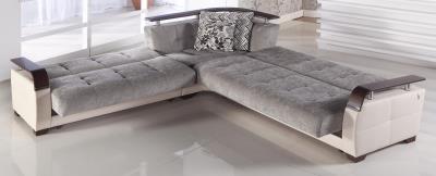 Natural Sectional (Valencia Grey) 4 Pieces