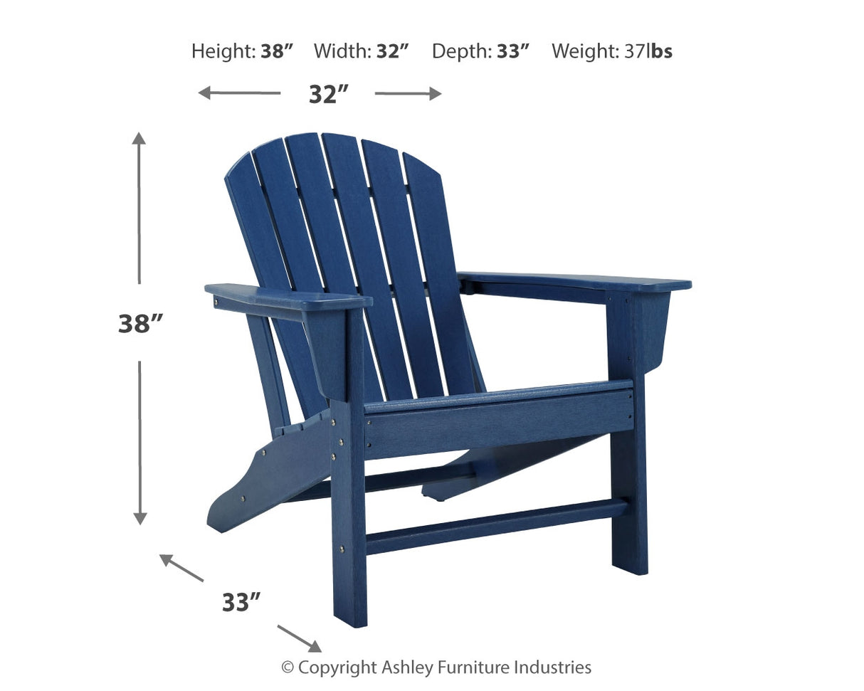 Sundown Blue Treasure Adirondack Chair