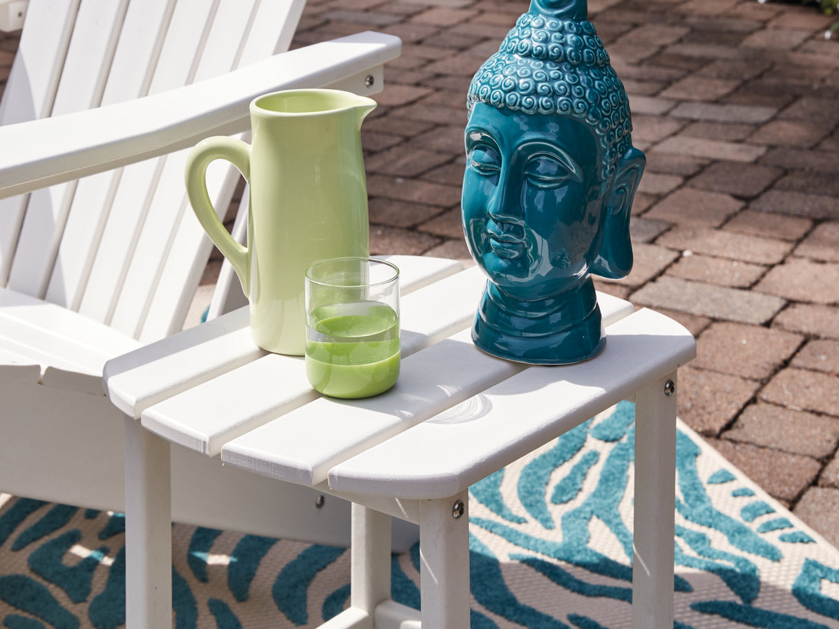 Sundown White Treasure End Table