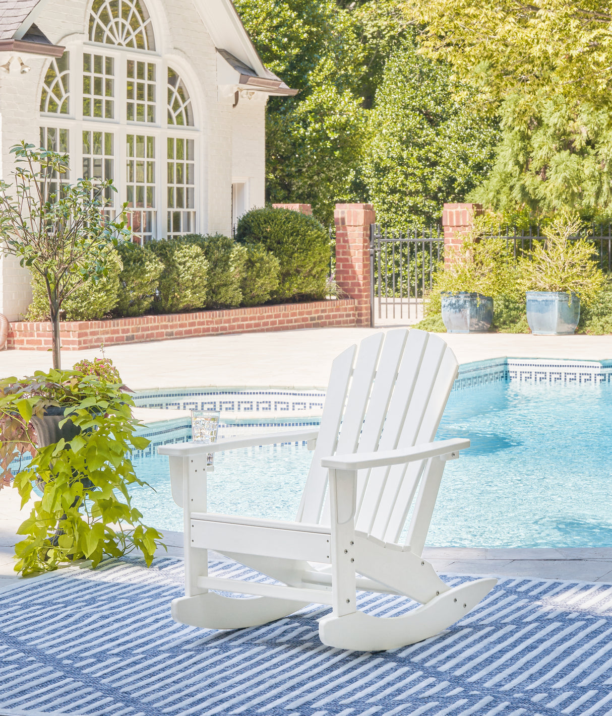 Sundown White Treasure Outdoor Rocking Chair