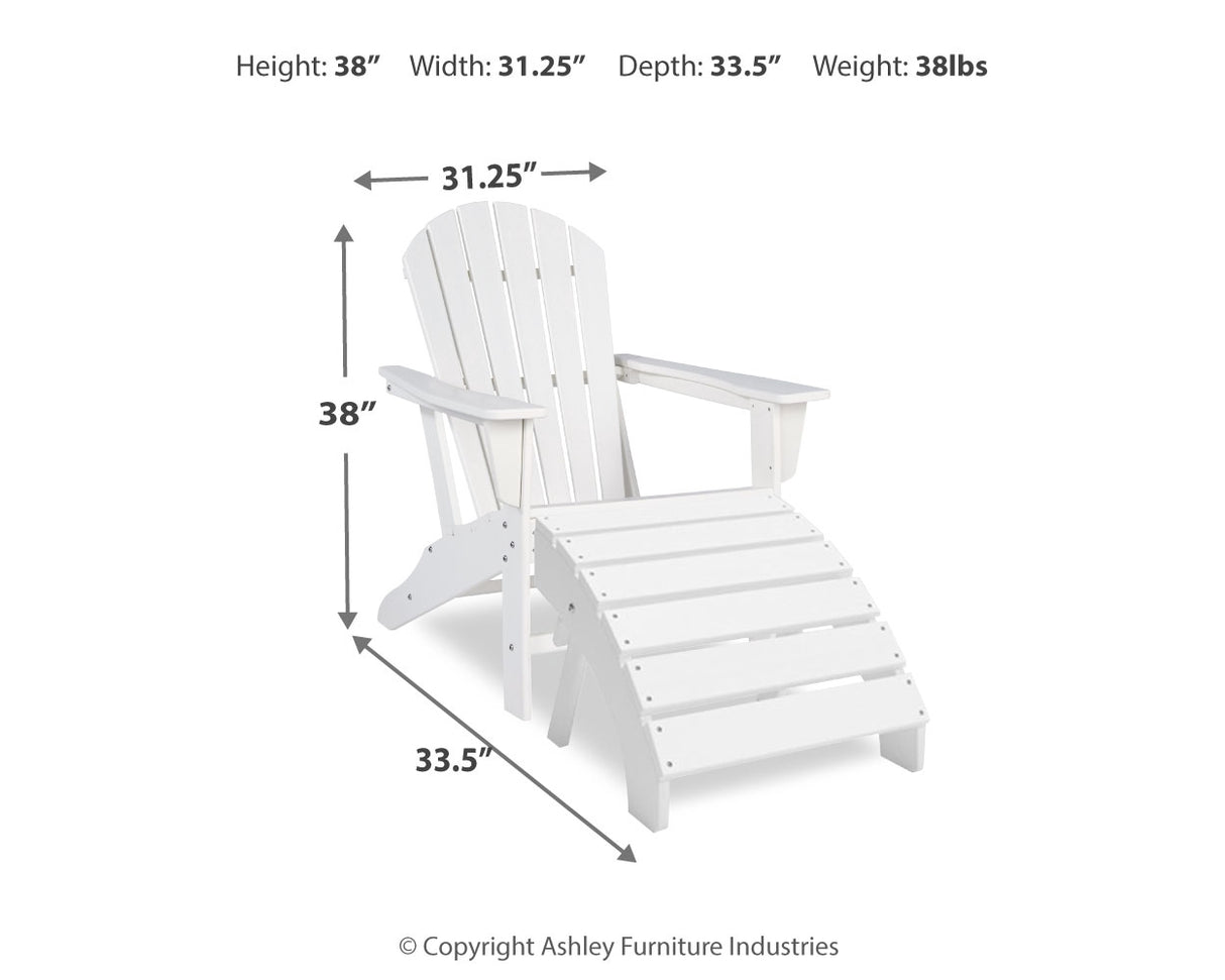 Sundown White Treasure Adirondack Chair