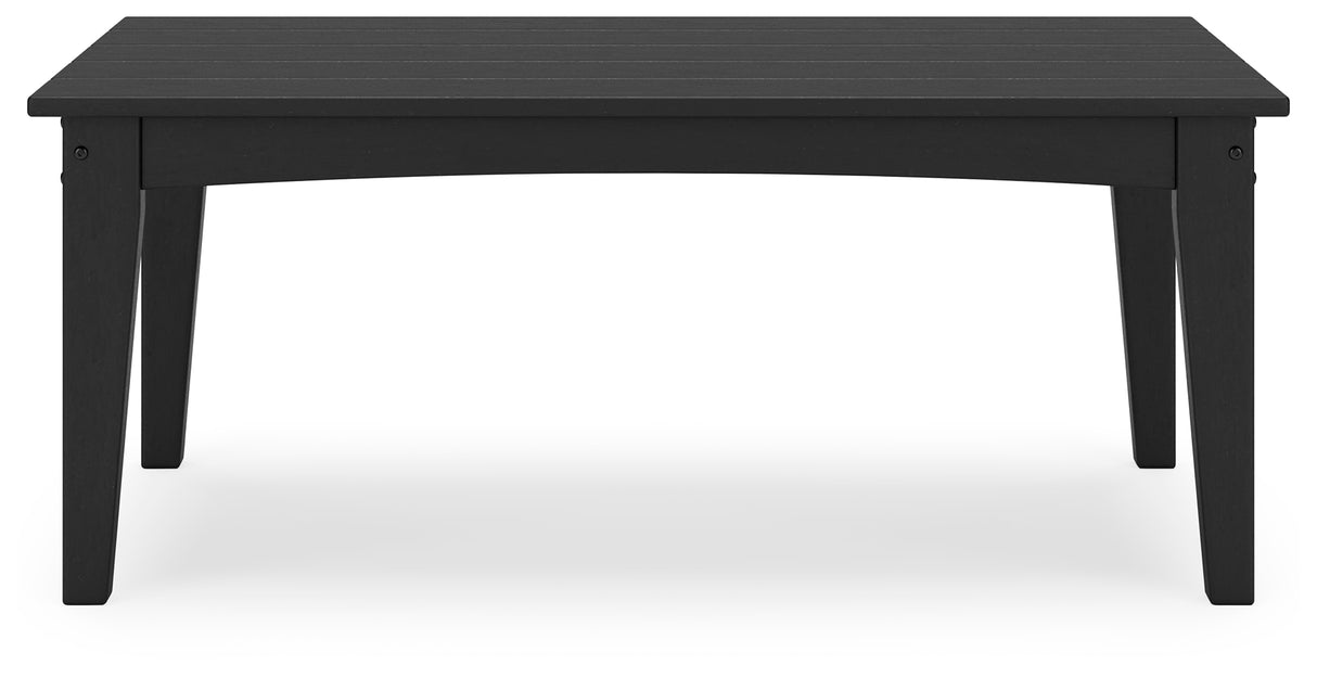 Hyland Black Wave Outdoor Coffee Table