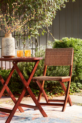 Safari Brown Peak Outdoor Table And Chairs (Set Of 3)