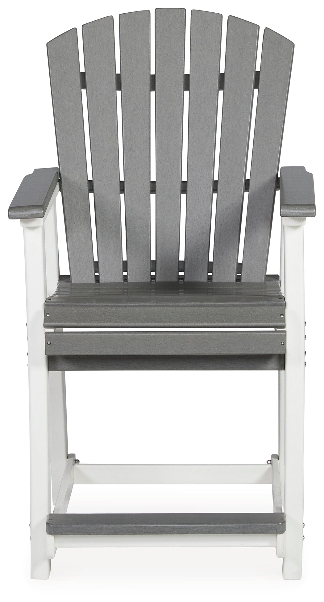 Transville Gray/White Outdoor Counter Height Bar Stool (Set Of 2)